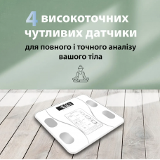 Смарт-ваги Wear Fit QRFT-01 Bluetooth 180kg розумні ваги Білий