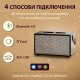 Міні колонка для телефона бездротова акустика портативна колонка з fm радіо Чорний