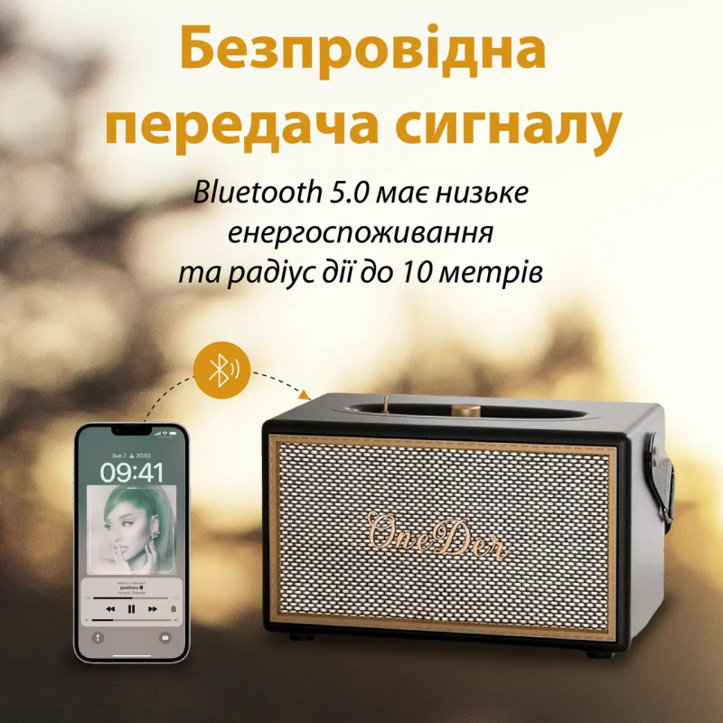 Міні колонка для телефона бездротова акустика портативна колонка з fm радіо Чорний