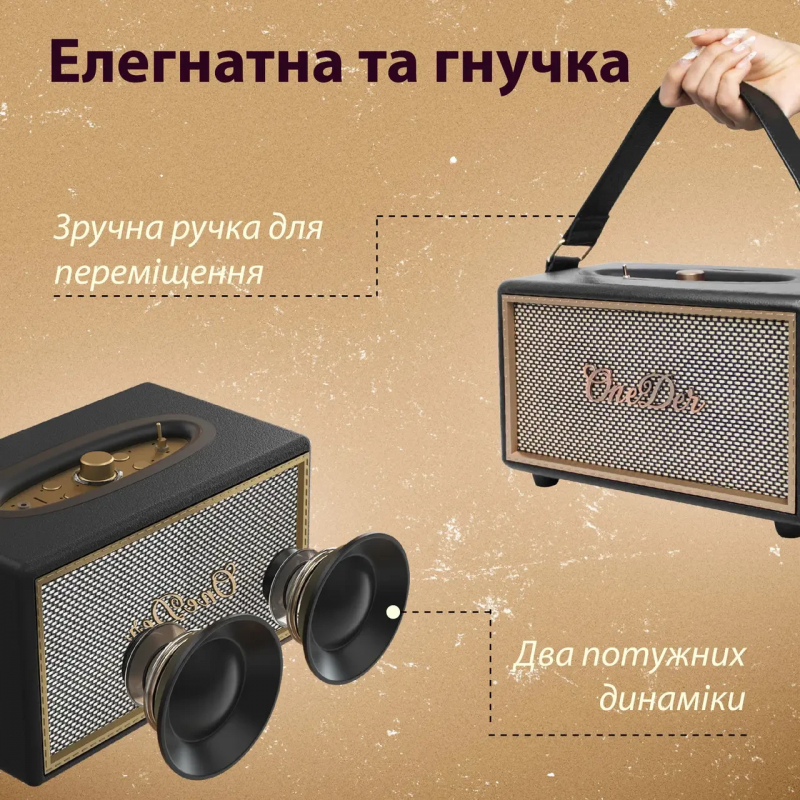 Міні колонка для телефона бездротова акустика портативна колонка з fm радіо Чорний