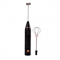 Спінювач молока Sokany SK-201A Hand Mixer USB 1200mAh White капучинатор для молока Чорний