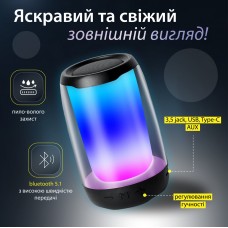 Портативна міні колонка для телефону бездротова акустика bluetooth колонка з мікрофоном