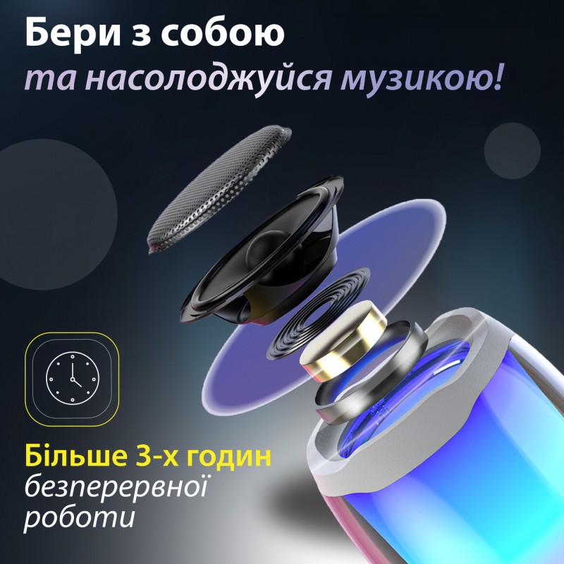 Портативна міні колонка для телефону бездротова акустика bluetooth колонка з мікрофоном
