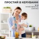 Ручний занурювальний блендер професійний Sokany портативний нержавіючий електричний для смузі 300 Вт Блакитний