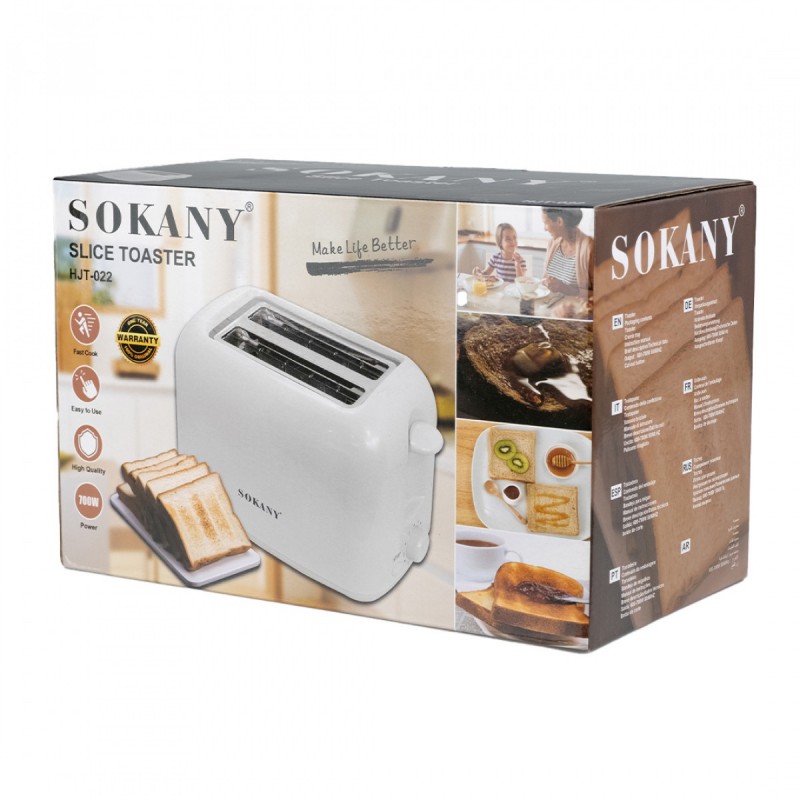 Тостер Sokany HJT-022 Slice Toaster 700W сендвіч тостер