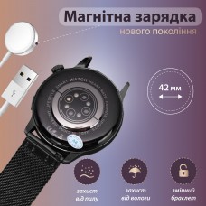 Жіночий смарт годинник з металевим браслетом сенсорний годинник розумний годинник з nfc