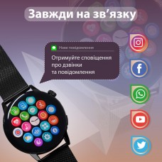 Жіночий смарт годинник з металевим браслетом сенсорний годинник розумний годинник з nfc