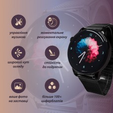 Жіночий смарт годинник з металевим браслетом сенсорний годинник розумний годинник з nfc