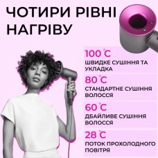 Стайлер 5в1 фен для волосся професійний фен з дифузором для кучерявого волосся Фіолетовий