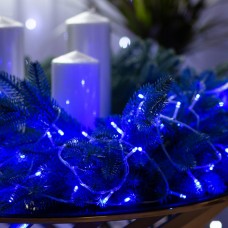 Гірлянда нитка світлодіодна GarlandoPro 100 LED 6м 8 режимов гірлянда новорічна Синій