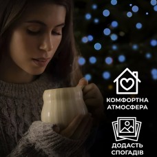 Гірлянда нитка світлодіодна GarlandoPro 100 LED 6м 8 режимов гірлянда новорічна Синій