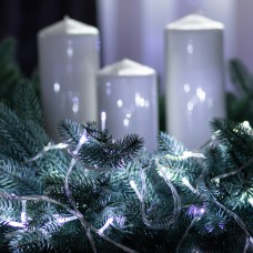 Гірлянда нитка світлодіодна GarlandoPro 100 LED 6м 8 режимов гірлянда новорічна Білий