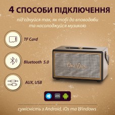 Міні колонка для телефона бездротова акустика портативна колонка з fm радіо