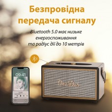 Міні колонка для телефона бездротова акустика портативна колонка з fm радіо