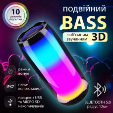 Портативна колонка 8 Вт с підсвічуванням і USB колонка в машину колонка для телефона
