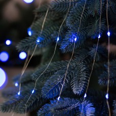 Гірлянда світлодіодна кінський хвіст GarlandoPro 600LED Роса 20 ліній 8 режимів 3м кінський хвіст гірлянда Синій