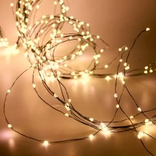 Гірлянда світлодіодна кінський хвіст GarlandoPro 600LED Роса 20 ліній 8 режимів 3м кінський хвіст гірлянда Жовтий