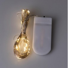 Гірлянда світлодіодна на батарейках GarlandoPro 30LED 3м мідний дріт гірлянди роса Жовтий