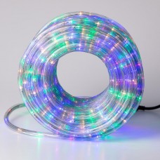 Гірлянда вулична стрічка світлодіодна Дюралайт 900 LED 50м морозостійка прозорий дріт Мультиколор