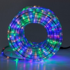 Гірлянда вулична стрічка світлодіодна Дюралайт 900 LED 50м морозостійка прозорий дріт Мультиколор