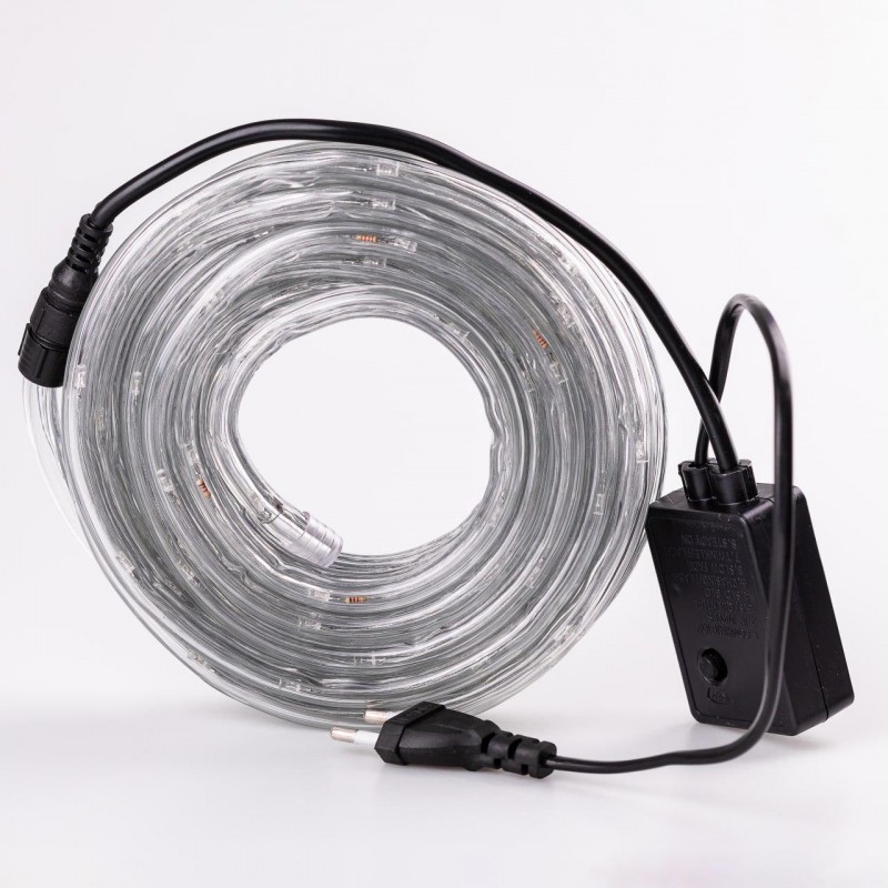 Гірлянда вулична стрічка світлодіодна Дюралайт 900 LED 50м морозостійка прозорий дріт Мультиколор