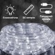 Гірлянда вулична стрічка світлодіодна Дюралайт 900 LED 50м морозостійка прозорий дріт Білий
