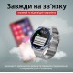 Смарт годинник чоловічі водонепроникні розумні годинники з nfc годинник для вимірювання тиску Сірий