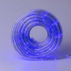 Гірлянда вулична стрічка світлодіодна Дюралайт 900 LED 50м морозостійка прозорий дріт Синій