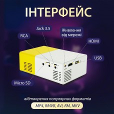 Портативний проектор міні проектор проектор для будинку