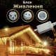 Гірлянда вулична світлодіодна 120 LED 6 метрів білий дріт бахрома 27 ниток