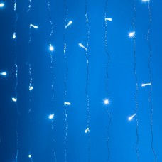 Гірлянда Водоспад 3х2 м 210 LED (480 L) лампочок світлодіодна прозорий дріт 10 ниток 8 режимів Білий