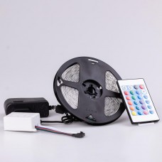 Стрічка світлодіодна з пультом GarlandoPro RGB 5050 водостійка 300 LED 5m led лента