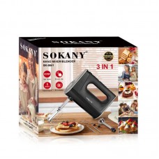 Міксер ручний Sokany SK-6641 Hand Mixer Blender 800W блендер міксер