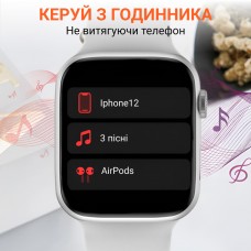 Смарт годинник з великим екраном розумні годинник з вимірюванням тиску фітнес годинник Сірий