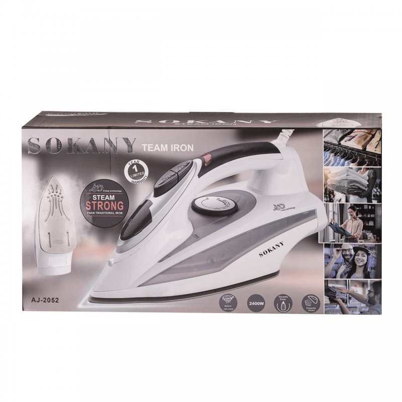 Праска парова Sokany AJ-2052 Steam Iron 2400W паро праска