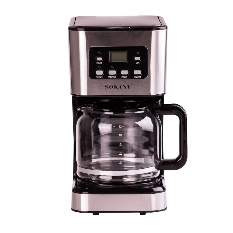 Кавоварка крапельна Sokany CM-121E Cofee Maker 950W 1.5l електрокавоварка