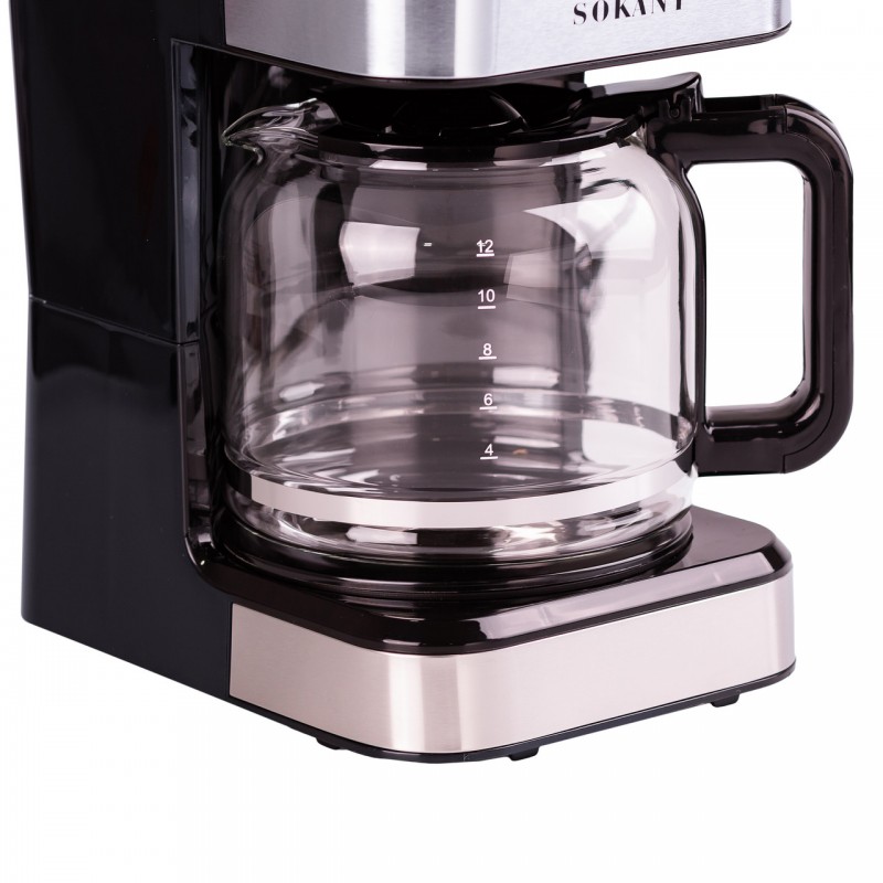 Кавоварка крапельна Sokany CM-121E Cofee Maker 950W 1.5l електрокавоварка
