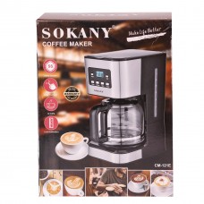 Кавоварка крапельна Sokany CM-121E Cofee Maker 950W 1.5l електрокавоварка