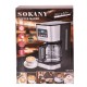 Кавоварка крапельна Sokany CM-121E Cofee Maker 950W 1.5l електрокавоварка