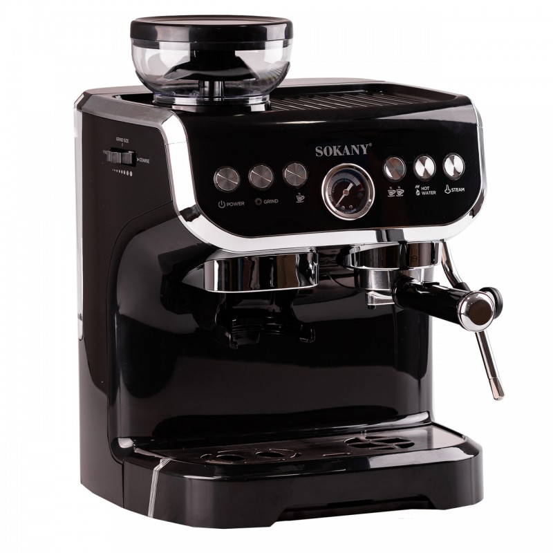 Кавомашина Sokany SK-6866 Espresso Cofee Maker 1560W 2l kofevarka