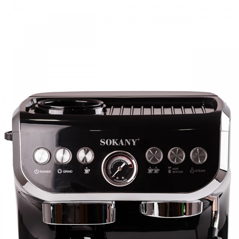 Кавомашина Sokany SK-6866 Espresso Cofee Maker 1560W 2l kofevarka