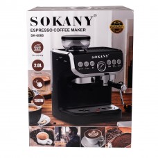 Кавомашина Sokany SK-6866 Espresso Cofee Maker 1560W 2l kofevarka