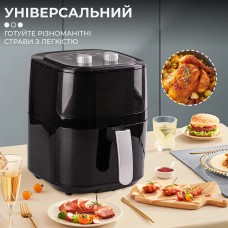 Аерофритниця 5л безмасляна фритюрниця Sokany аерогриль настільний 1400W мультипечі