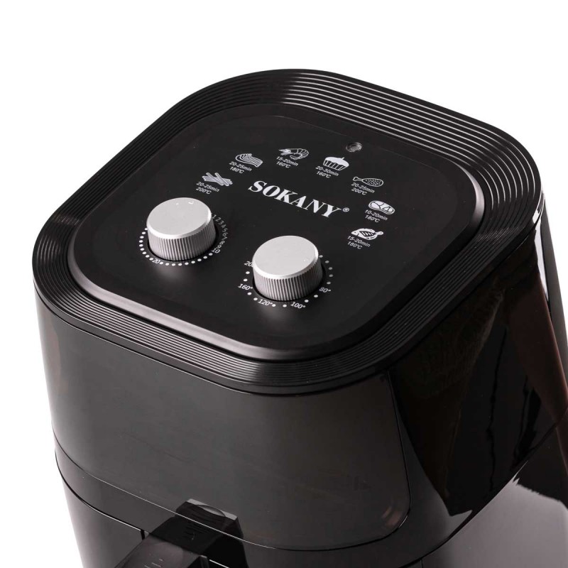 Аерофритниця 5л безмасляна фритюрниця Sokany аерогриль настільний 1400W мультипечі
