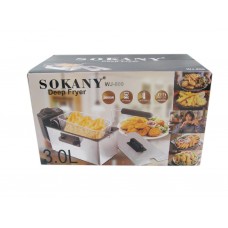 Професійна фритюрниця настільна електрична 3.5 л SOKANY електрофритюрниця 2000 Вт