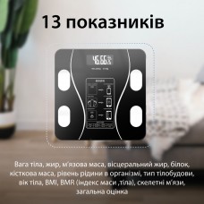 Смарт-ваги Wear Fit QRFT-01 Bluetooth 180kg розумні ваги