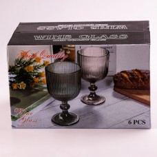 Фужери для вина келих з товстого скла набір келихів для вина 6 штук Tea Color