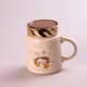 Кухоль керамічний Creative Show Ceramics Cup Cute Girl 420ml кухоль для чаю з кришкою Жовтий