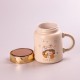 Кухоль керамічний Creative Show Ceramics Cup Cute Girl 420ml кухоль для чаю з кришкою Жовтий