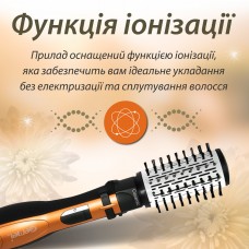 Фен стайлер для волосся 3 в 1 Gemei • плойка для волосся з регулятором температури • мультистайлер для волосся 1000 Вт